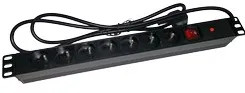A-LAN Alantec PZ071U extensie de alimentare 1,8 m 7 priza(i) AC Interior Negru