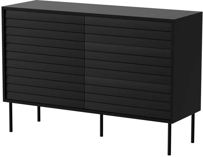 Cama CORTINA 1D3S chest of drawers 120x40x81 black