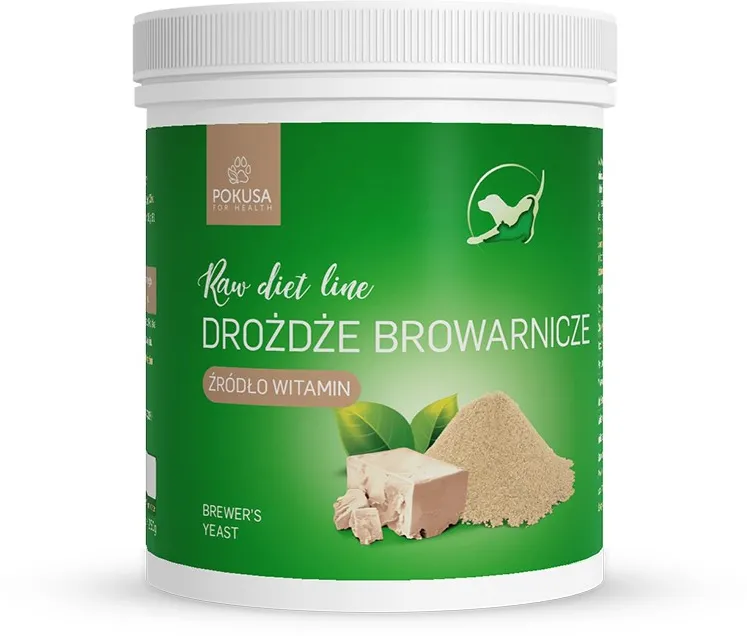 Drojdie de bere POKUSA RawDietLine supliment pentru caini si pisici 250 g