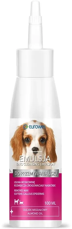 Emulsie pentru curatarea urechilor EUROWET pentru caini si pisici 100 ml
