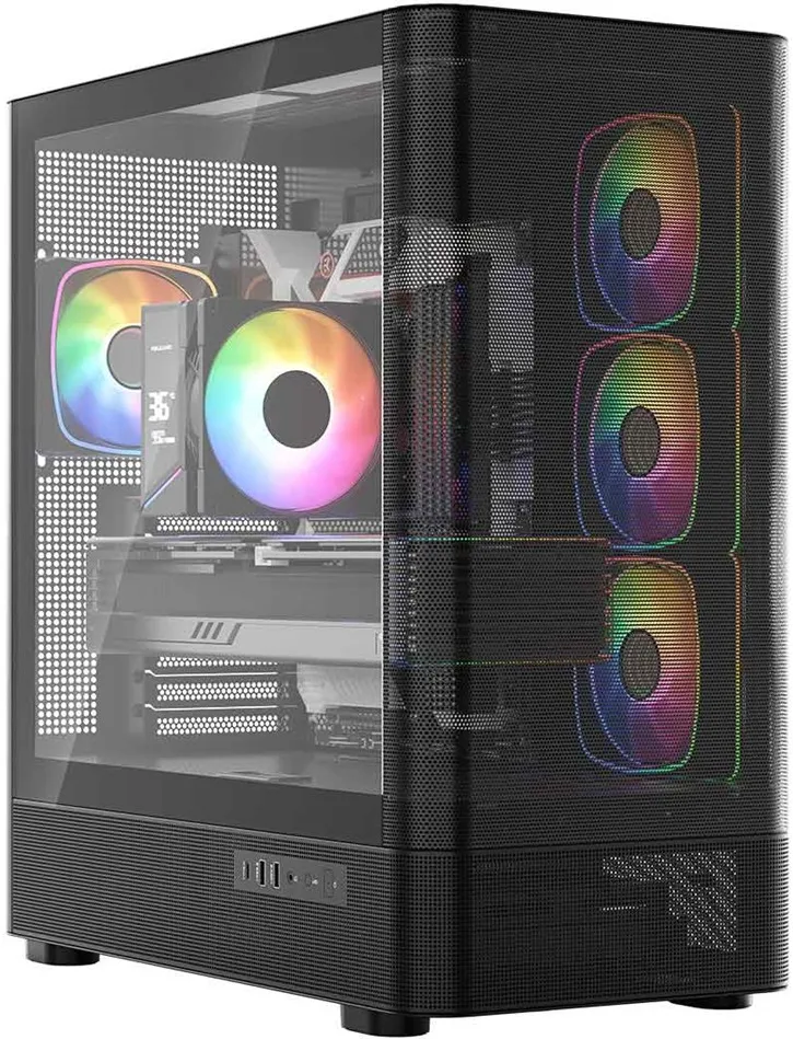 MODECOM Volcano Volcano AQ300 ARGB Midi Black