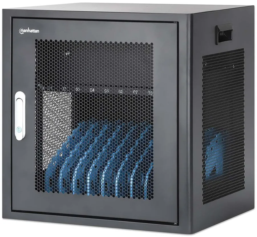 Manhattan Laptop Charging Cabinet Desktop via AC Adapter (EU) 10-bay