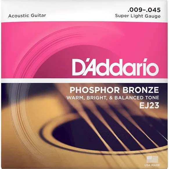 D'Addario EJ23 - acoustic guitar strings (9 - 45)