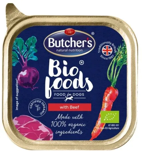 BUTCHER'S Bio Foods with beef - Wet dog food - 150 g