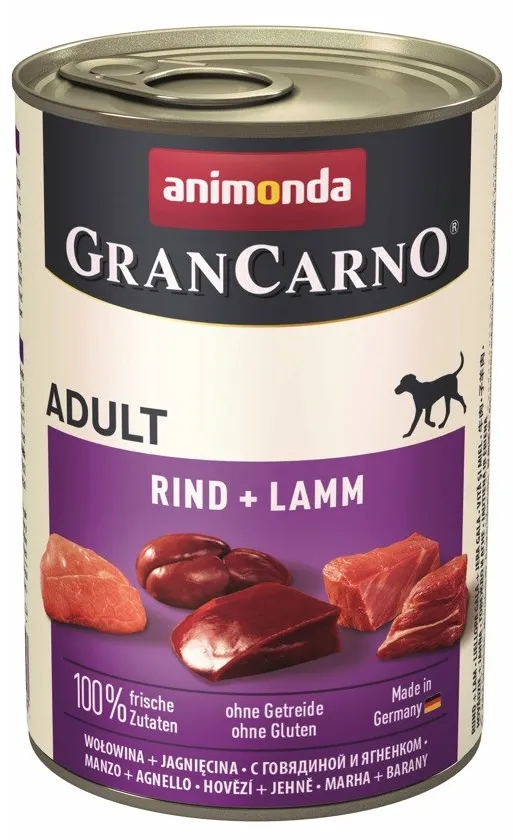 ANIMONDA GranCarno Adult Beef and lamb - wet dog food - 400 g