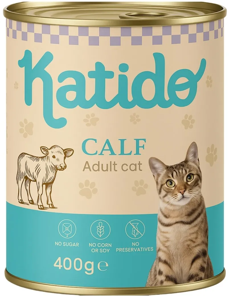 KATIDO Calf - wet cat food - 400g
