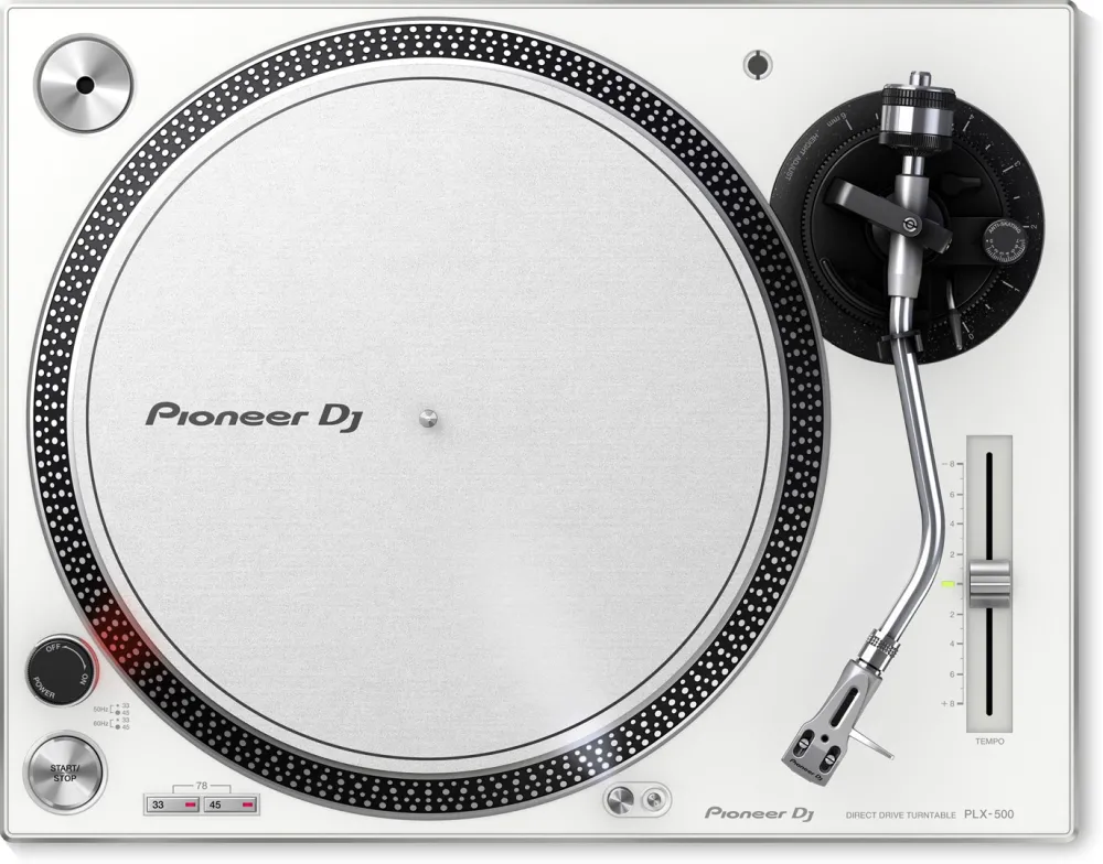 Pioneer PLX-500 Direct drive DJ turntable White