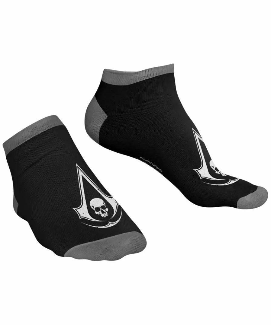 Sosete scurte Good Loot Assassin's Creed Black Flag Resynced Crest negru marimea 39-46