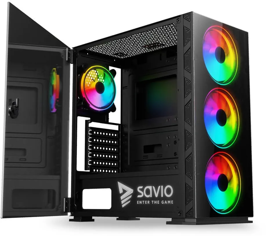 Carcasa PC SAVIO Glass Prime X1