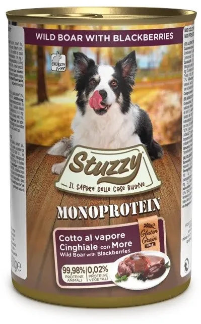 STUZZY Monoprotein Wild Boar - wet dog food - 400 g