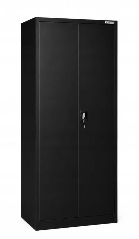 Iron Mate SATURN Metal Utility Cupboard 185x90x45 Black RAL9005