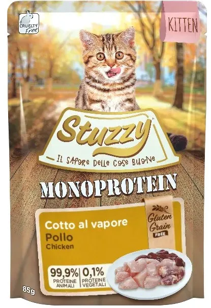 STUZZY Monoprotein Kitten Chicken - wet food for kittens - 85g