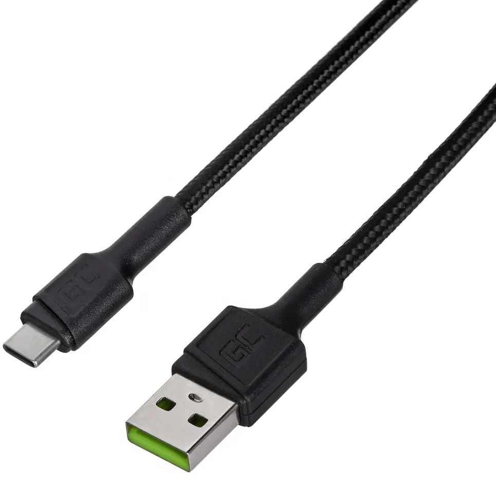 Green Cell KABGC25 USB cable 0.3 m USB A USB C Black