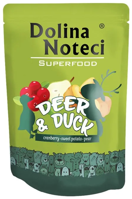 DOLINA NOTECI Superfood Deer with a duck - wet dog food - 300g