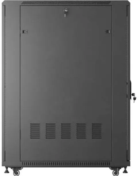 Dulap rack de podea LANBERG FF01-6027-23B 19 inch 27U 600 x 1000 mm usa perforata negru