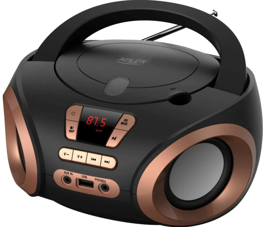 Radio Boombox CD MP3 AD1181 black copper