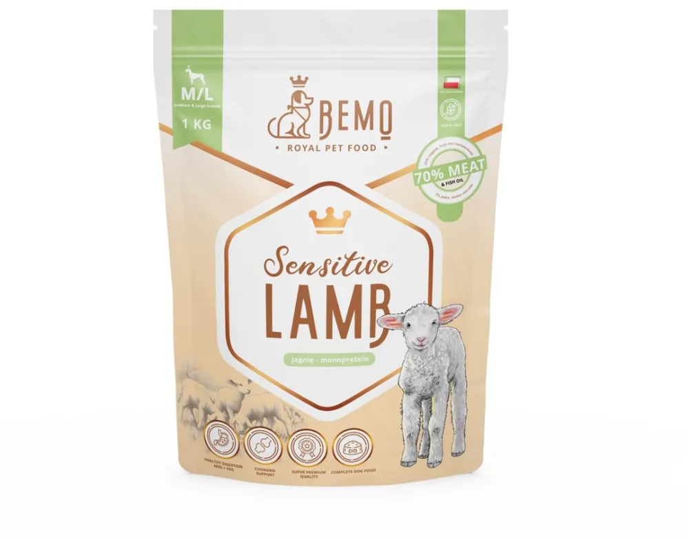 BEMO Sensitive Lamb Medium/Large Mono - dry dog food - 1kg
