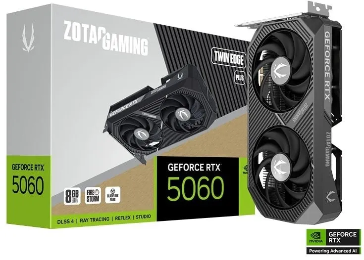 ZOTAC GAMING GeForce RTX 5060 Twin Edge PLUS graphics card
