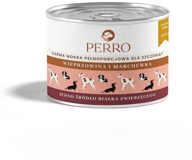 PERRO Junior Pork with carrot - wet dog food - 410g