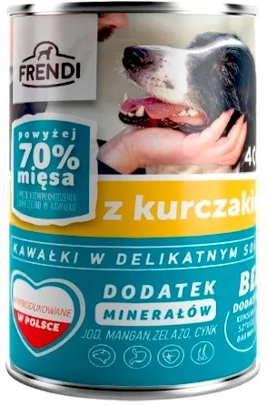 FRENDI with Chicken chunks in delicate sauce - wet dog food - 400g