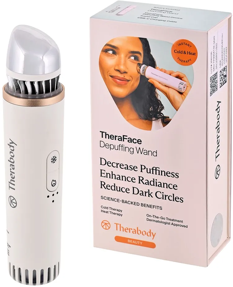 Therabody Theraface Depuffing Wand massager Face White