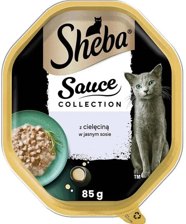 SHEBA Sauce collection Veal in light sauce – wet cat food – 85g