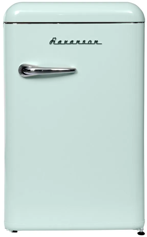 Frigider retro cu congelator Ravanson LKK-120RM verde menta 106 L clasa energetica E