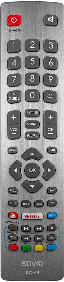 Telecomanda universala SAVIO RC-19 pentru TV Sharp smart TV