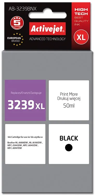 COMPATIBIL AB-3239BNX for Brother printer; Brother LC3239XLBk replacement; Supreme; 50 ml; black