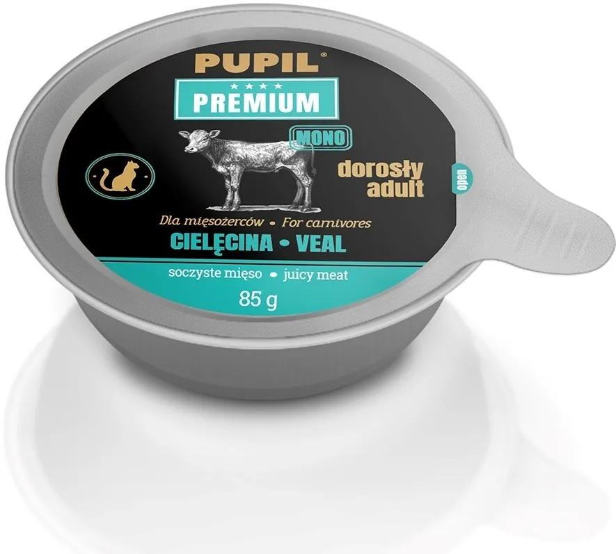 PUPIL Premium Adult veal mono - wet cat food - 85g