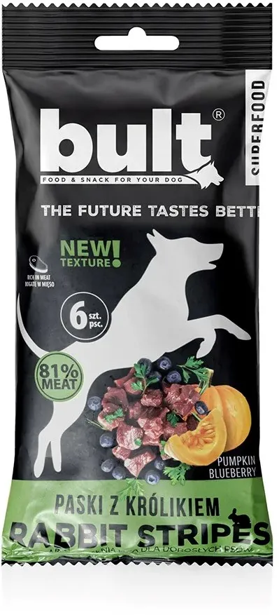 BULT Tasty Strips Superfoods rabbit - dog treat - 6pcs.