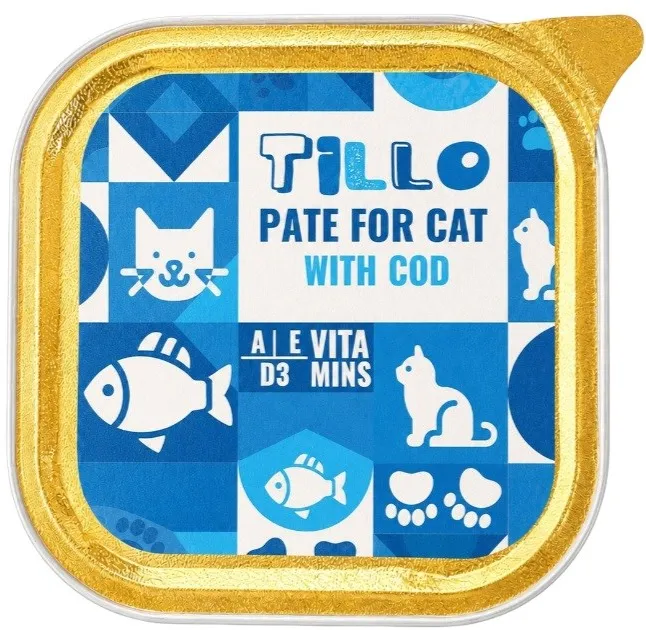 TILLO Pate Cod - wet cat food - 100g