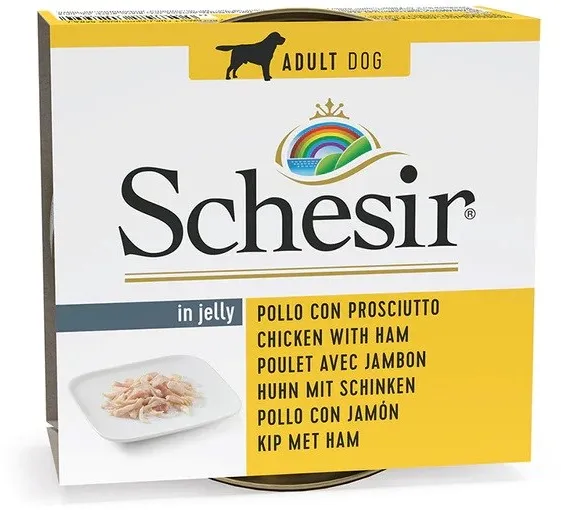 SCHESIR in jelly Chicken with ham - wet dog food - 150 g