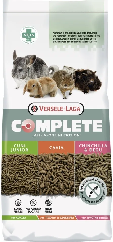 Hrana rozatoare Versele Laga Complete Chinchilla Degu 8 kg