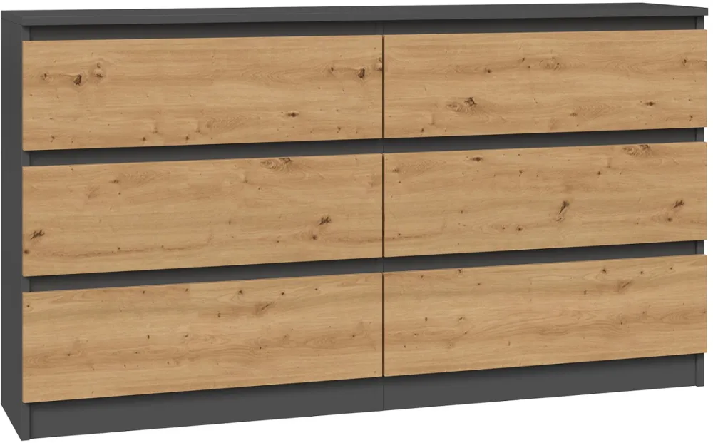Topeshop M6 140 ANT/ART KPL chest of drawers