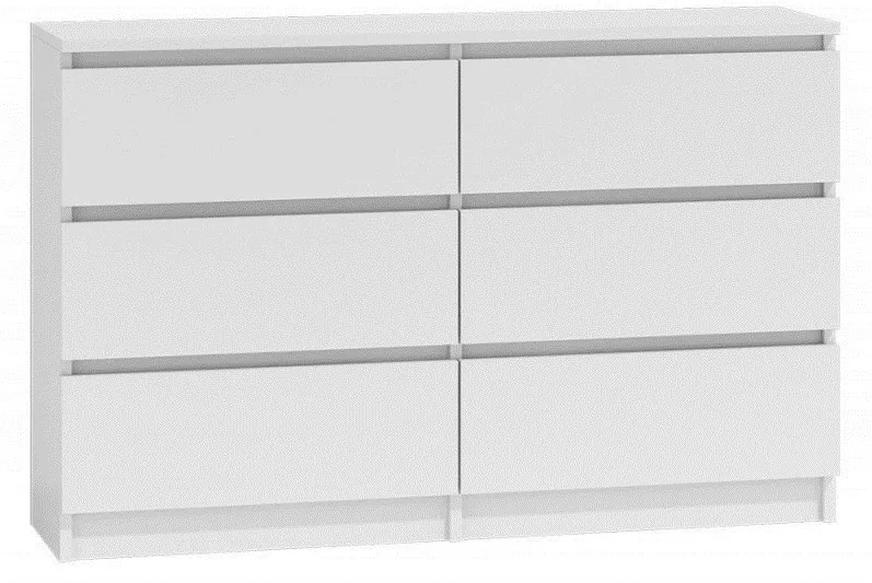 Topeshop M6 120 BIEL 2X3 chest of drawers