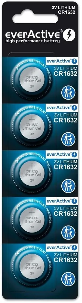 Lithium battery mini everActive CR1632 5 pcs.
