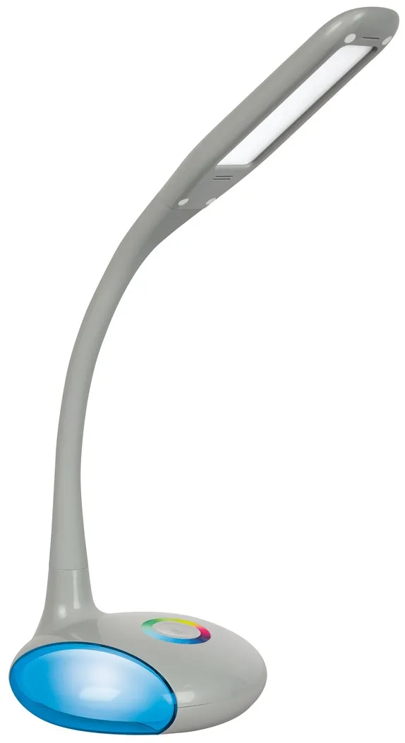 Lampa de birou LED ACTIVEJET Venus gri cu baza RGB