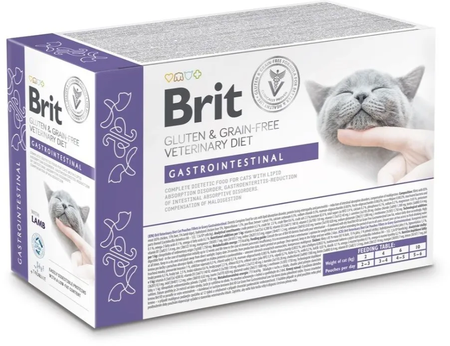 BRIT Veterinary Gastrointestinal Lamb - wet cat food - 12x85g