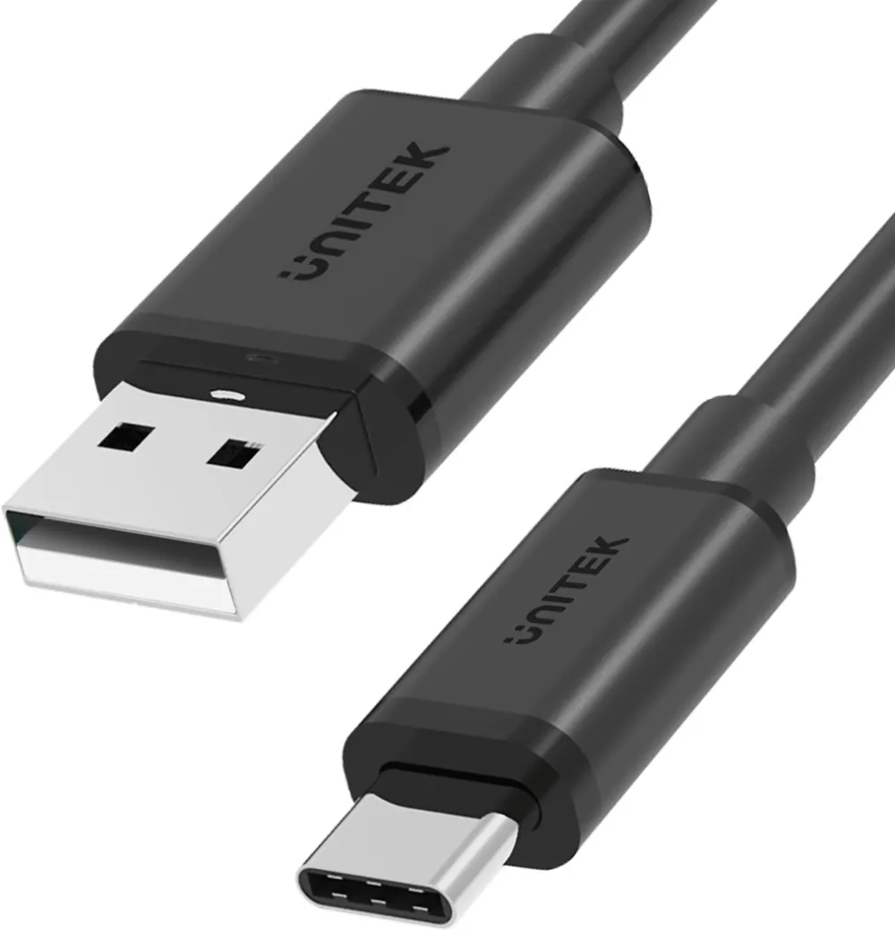 Unitek Cablu Date KABEL USB USB-A — USB-C 50CM, Y-C481BK Negru