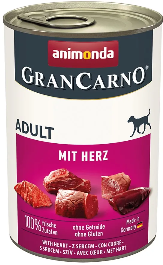 ANIMONDA GranCarno Adult with hearts - wet dog food - 400g