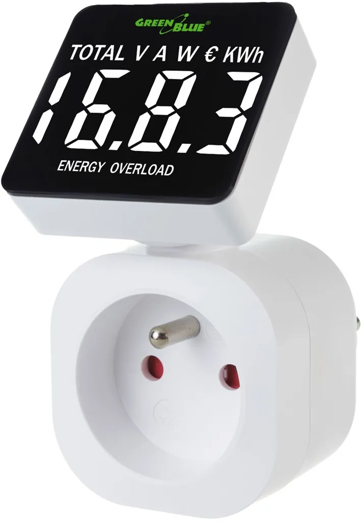 GreenBlue energy meter, wattmeter, 16A, max. 3680W, sub-memory, GB620 E
