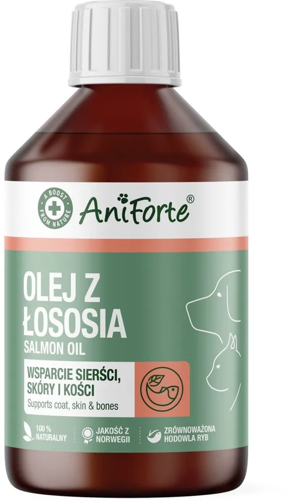 Ulei de somon AniForte supliment pentru caini si pisici 250 ml