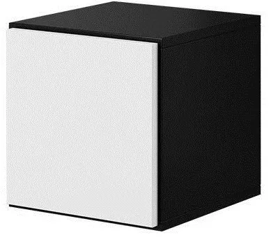 Dulap de depozitare Cama MEBLE ROCO RO5 37x37x39 cm negru alb