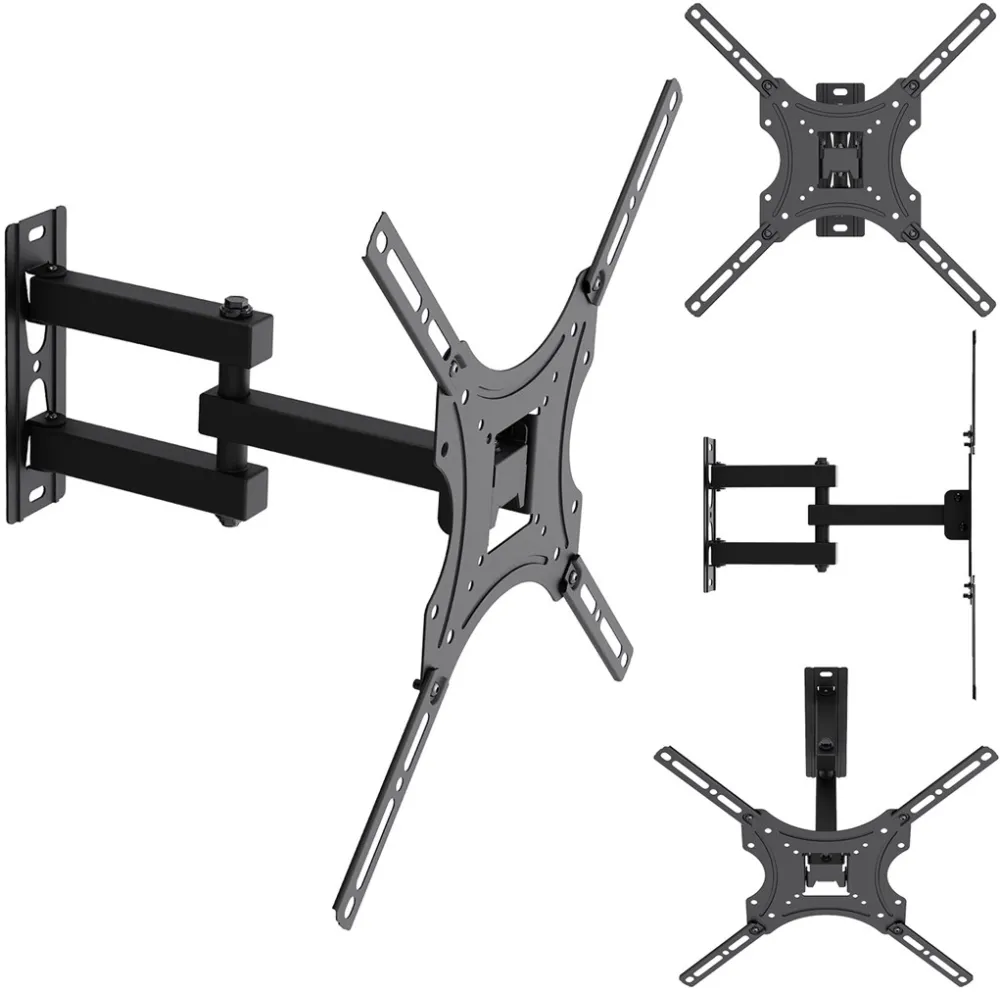 Suport TV de perete MACLEAN MC-190 inclinabil si rotativ 32-55 inch VESA 400x400
