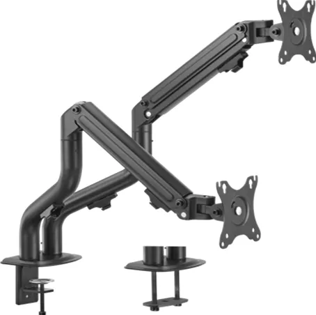 Suport Gembird Adjustable desk 2-display mounting arm (tilting), 17 inches -32 inches, up to 8 kg