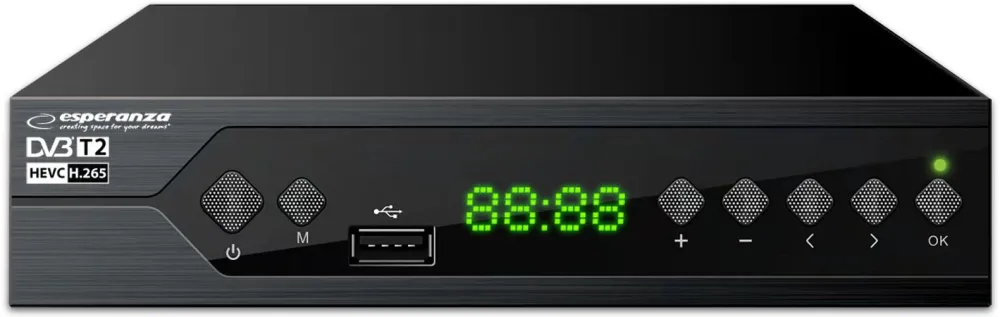 Set-top box TV Esperanza EV107R cu PVR HDMI USB negru