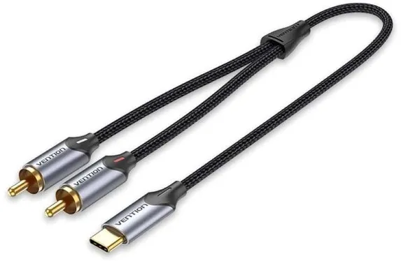 Vention USB-C to 2RCA male audio cable, 1m