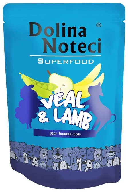 DOLINA NOTECI Superfood Veal and lamb - wet dog food - 300g