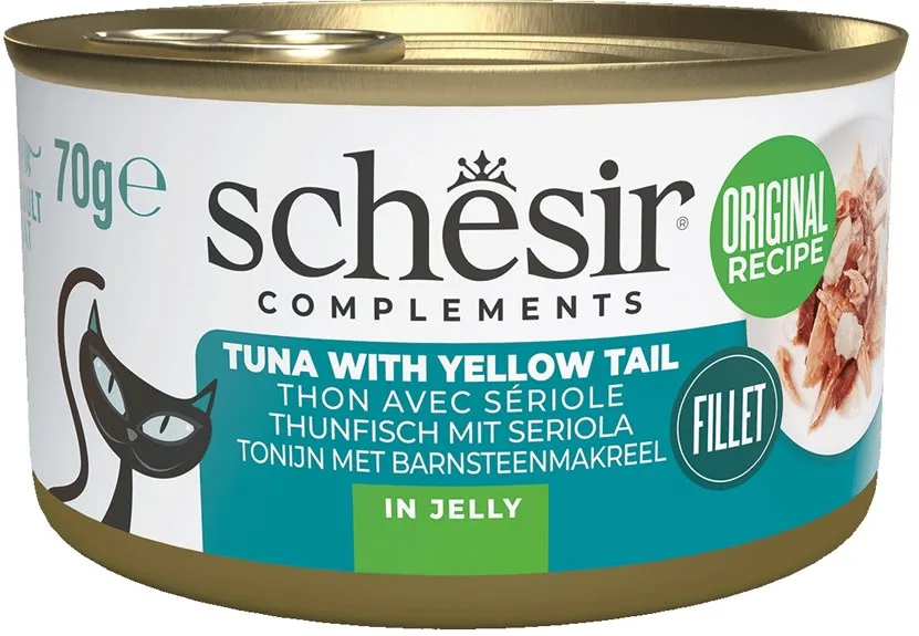 SCHESIR Complements Tuna with yellow tail in jelly - wet cat food - 70g